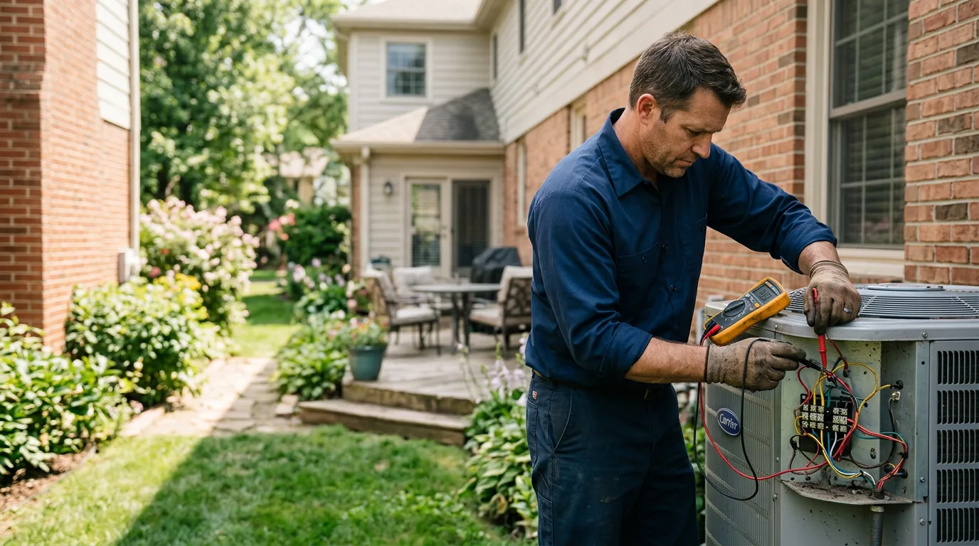 HVAC technician working near White Pigeon, MI